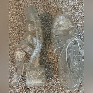 Jelly Sandals-Sparkly